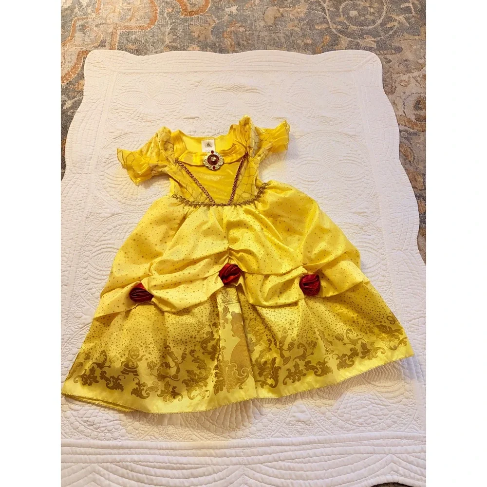 Disney Store Official Belle Costume Dress Toddler Girls Size 3T